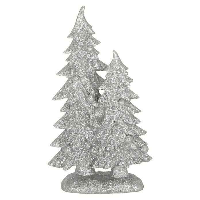 Dekofigur Glitzer Tannenbaum (Höhe: 30 cm, Silber Glitzer, 1 Stk.) | BAUHAUS