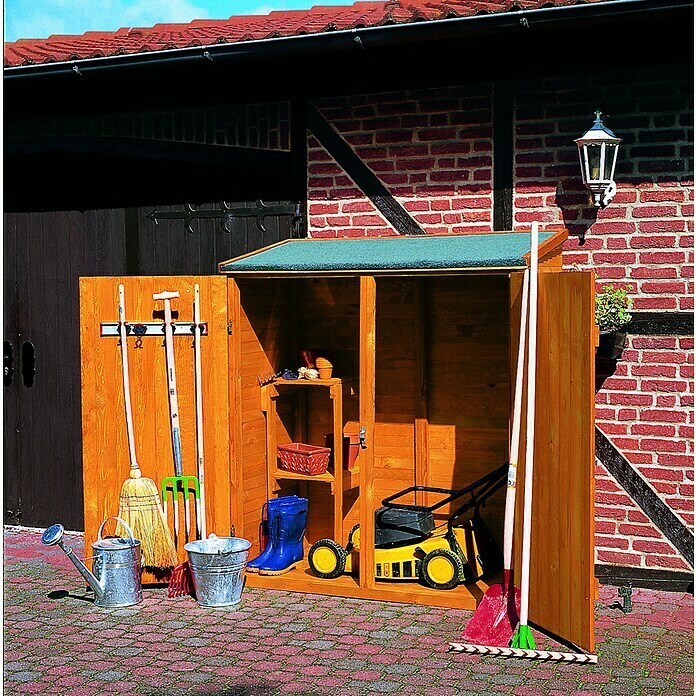 Promadino Gartenschrank77 x 149 x 164 cm, Honigbraun Mood Shot