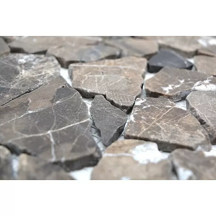 Mosaikfliese CIOT 30/476 - 30,5 x 30,5 cm, Braun, Matt - Detailaufnahme