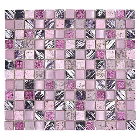 Mosaikfliese Quadrat Crystal Mix XCM CB 35