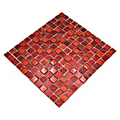 Mosaikfliese Quadrat Crystal Mix XCM CB 92 (30 x 32,5 cm, Rot, Glänzend)