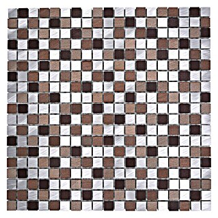 Mosaikfliese Mix XAM A971 (31,7 x 31,7 cm, Kupfer, Matt)