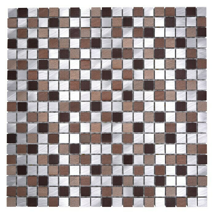 Mosaikfliese Mix XAM A97131,7 x 31,7 cm, Kupfer, Matt Top View