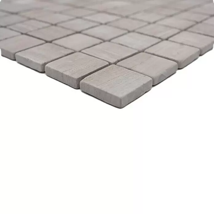 Mosaikfliese Quadrat Uni MOS 32/2012 - 30,5 x 30,5 cm, Grau, Matt - Detailaufnahme