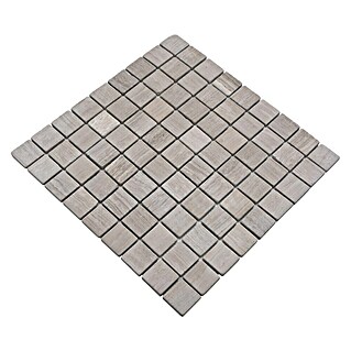 Mozaik pločica Quadrat Uni MOS 32/2012 (30,5 x 30,5 cm, Sive boje, Mat)