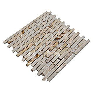 Mozaik pločica Golden Cream MOS BRICK 2807 (30,5 x 32,2 cm, Cream, Mat)