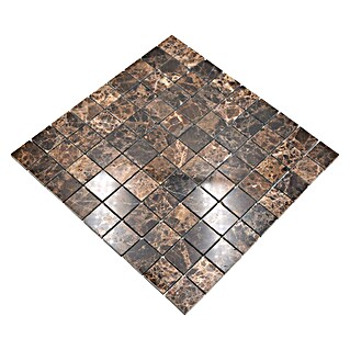 Mozaik pločica Quadrat MOS 32/2909 (30,5 x 30,5 cm, Smeđe boje, Mat)