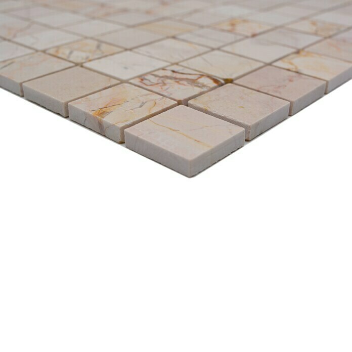 Mosaikfliese Quadrat MOS 32/2807 (30,5 x 30,5 cm, Beige, Poliert)