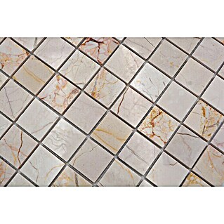 Mozaik pločica Quadrat MOS 32/2807 (30,5 x 30,5 cm, Bež boje, Mat)