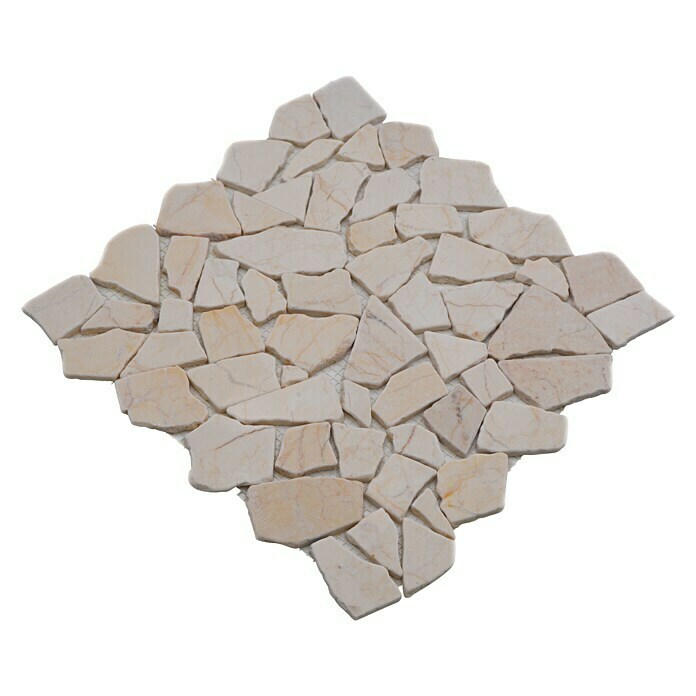 Mosaikfliese Gold Cream CIOT 30/280730,5 x 30,5 cm, Beige, Matt Diagonal View