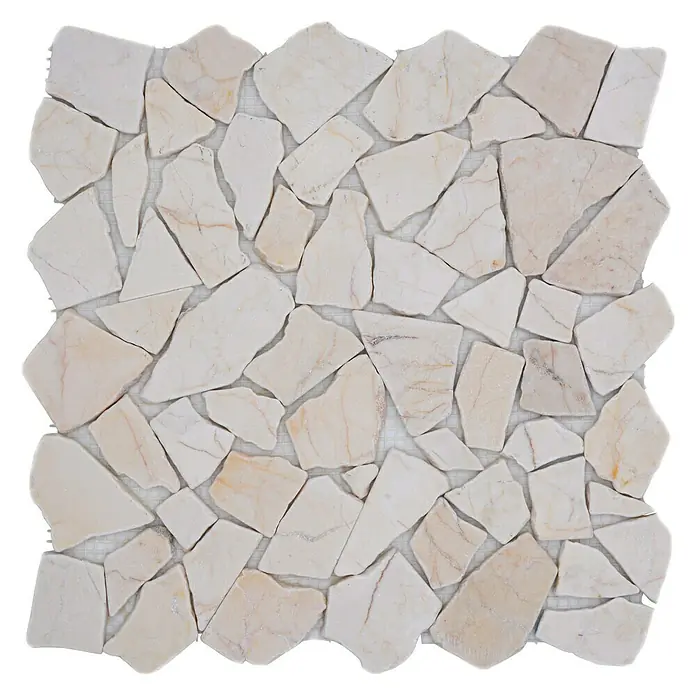 Mosaikfliese Gold Cream CIOT 30/2807 - 30,5 x 30,5 cm, Beige, Matt - Beige Naturstein Mosaikfliese für Wand- und Bodengestaltung. Perfekt für stilvolle Akzente im Innen- und Außenbereich.
