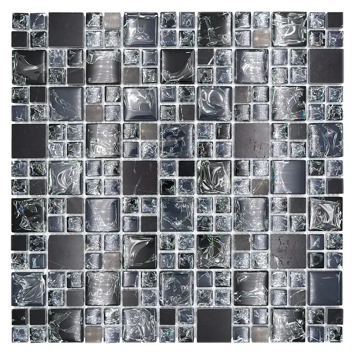 Mosaikfliese »Ice Cube«, BxL: 30,5 x 30,5 cm, Wandbelag
