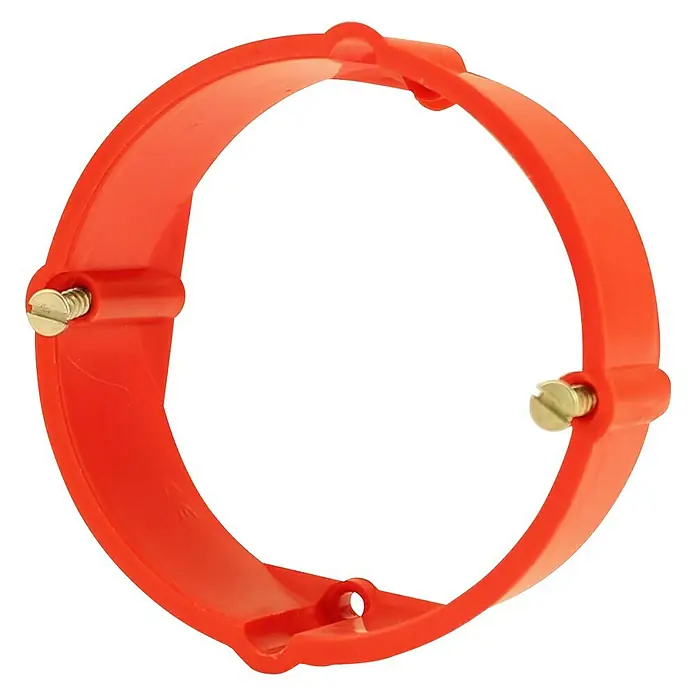 Putzausgleichsring - Ø x H: 60 x 24 mm, Kunststoff, Rot, 3 Stk. - Roter Montage-Abdeckring für Lampen mit Schrauben zur einfachen Installation und sicheren Befestigung.