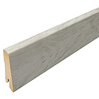 Egger Sockelleiste Villefort Pinie Weiß (240 cm x 17 mm x 60 mm, MDF)