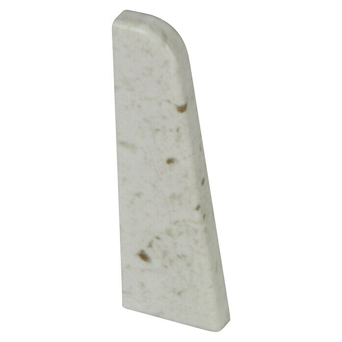 Egger Eindkap (Steen wit, 2 stk., Passend bij: Egger plinten 17 x 60 mm)