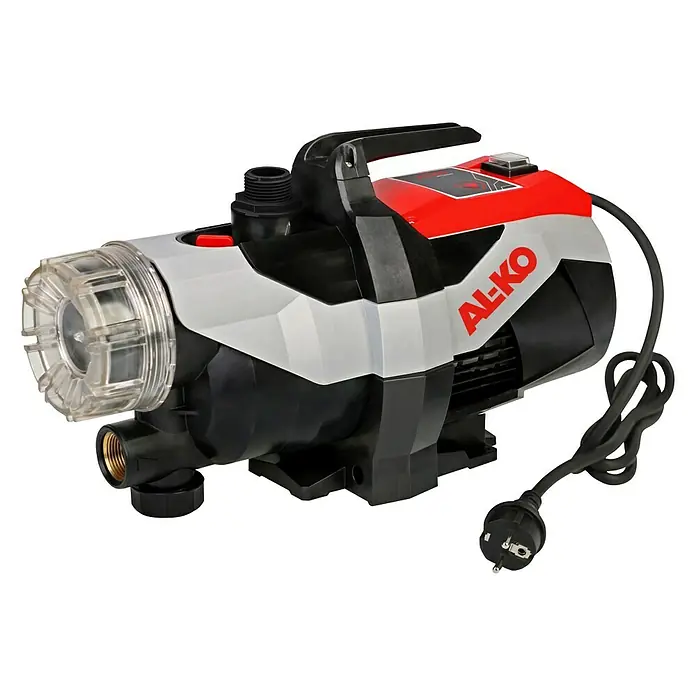 AL-KO Easy Gartenpumpe Jet 3600 Easy - 850 W, 3.600 l/h, 3,8 bar - Abbildung einer AL-KO Hauswasserwerkspumpe. Dieses Modell sorgt für eine zuverlässige und effiziente Wasserversorgung im Haus und Garten.