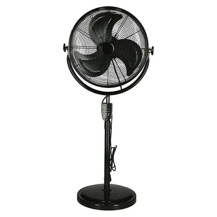 PR Klima Ventilador de pie Speed II - Negro, 45 cm, 135 cm - Aquí tiene un ventilador de pedestal diseñado para proporcionar un flujo de aire confortable en cualquier habitación. Su diseño negro y elegante garantiza que complemente cualquier decoración.
