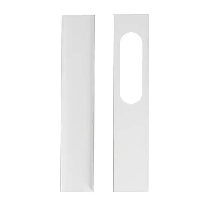 TCL Mobiles Klimagerät TAC-12CPA/KA - 3,2 kW, Raumgröße: 35 m², Weiß - Weiße Türabdeckung mit und ohne länglichen Ausschnitt für elegantes und modernes Design für verschiedene Türtypen.