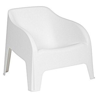 Tuin-loungestoel Lotte (Wit, Stapelbaar)