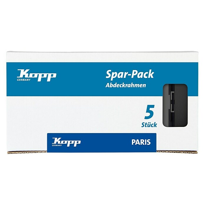 Kopp Paris Afdekraam 5-pack (Zwart, Kunststof, 2 voudig) | BAUHAUS