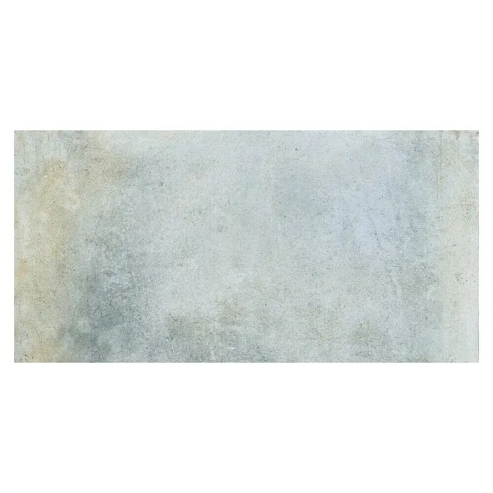 Metallica Feinsteinzeugfliese Lamina60 x 120 cm, Blau/Grau, Schimmernd - Eine elegante, graue Betonplatte mit einer subtilen Textur, ideal für moderne und minimalistische Designprojekte. Die Oberfläche ist leicht rau und matt.