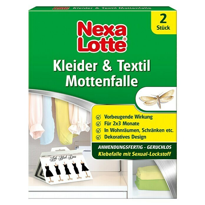 Nexa Lotte Kleider- & Textilmottenfalle2 Stk. Front View