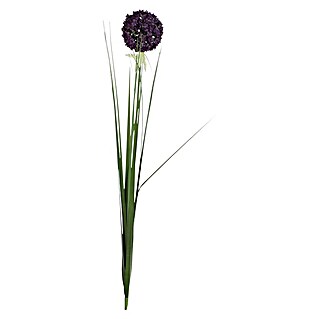 Flor artificial Allium (Altura: 80 cm, Violeta, Plástico)