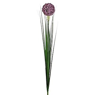 Flor artificial Allium (Altura: 80 cm, Lila, Plástico)