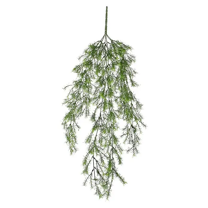Kunstpflanze Springeria - Höhe: 76 cm, Grün, Kunststoff - Künstlicher hängender Eukalyptus mit zarten grünen Blättern und einem Hauch von Weiß, ideal zur Dekoration von Innenräumen und Veranstaltungen.