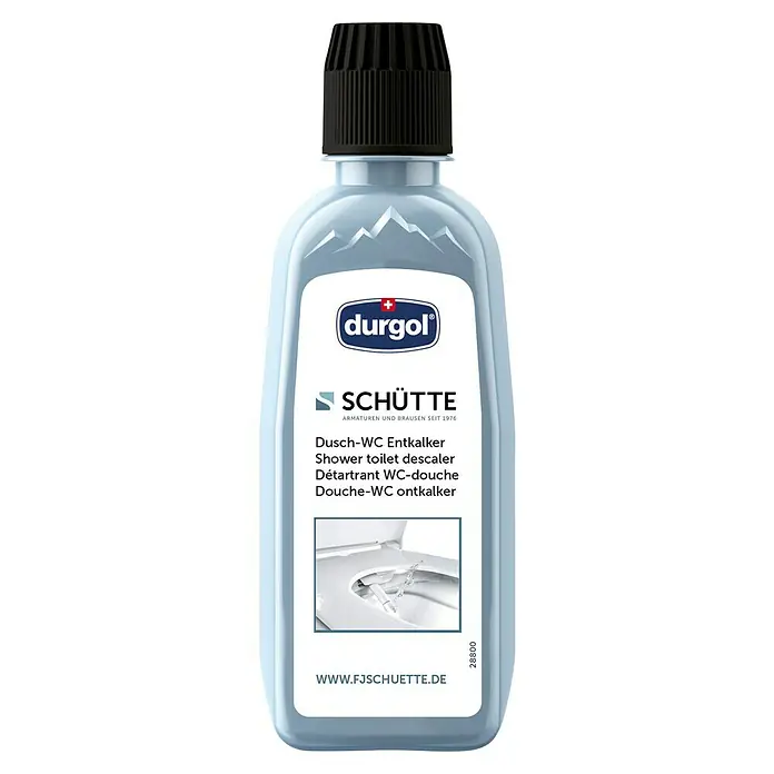 Sanitärentkalker - 250 ml, Passend für: Camargue Wand-Dusch-WC-Set Moderno E-Clean - Flasche Durgol Schütte Dusch-WC Entkalker.