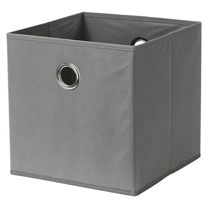 Aufbewahrungsbox (L x B x H: 320 x 320 x 320 mm, Vliesstoff, Grau)