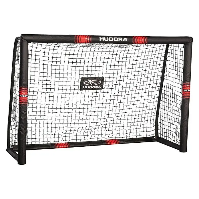 Hudora Fußballtor Pro Tect 180 - 60 x 180 x 120 cm, Schwarz/Neonrot - Das Hudora Fußballtor ist ein hochwertiges und robustes Tornetz für Freizeitfußball. Ideal für Garten oder Park, schnell aufgebaut und bereit für spannende Spiele.