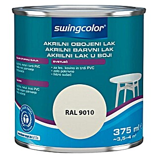 swingcolor Pisani lak (Bela, 375 ml, Sijaj)
