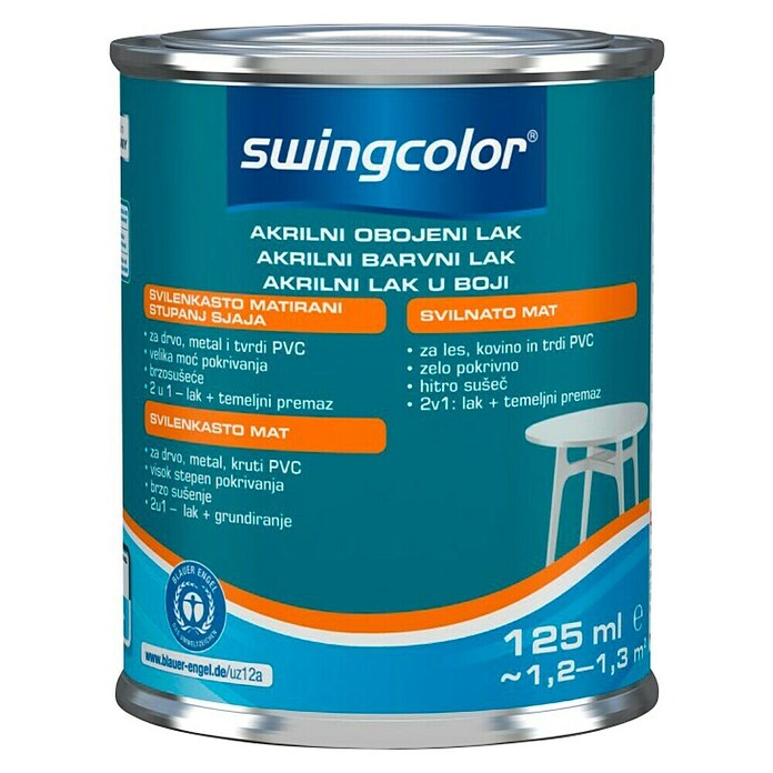 swingcolor Lak u boji  (Akrilni lak, Bijela, 125 ml, Svilenkasti mat) | BAUHAUS