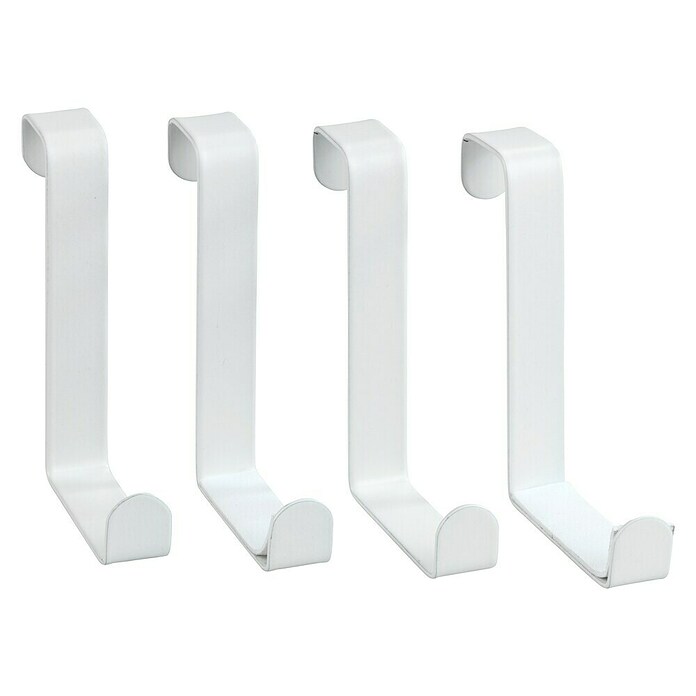 Wenko Colgador de baño Sobrepuerta (Blanco, 4 ud.) | BAUHAUS