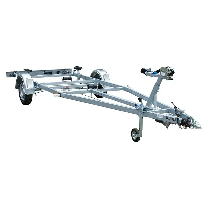 Bootsanhänger NAUTIC 1300 - Nutzlast: 1.000 kg, Länge Rahmen: 6 m - Ein verzinkter Bootstrailer mit zwei Achsen und einer Winde zum einfachen Aufladen und Transportieren von Booten.