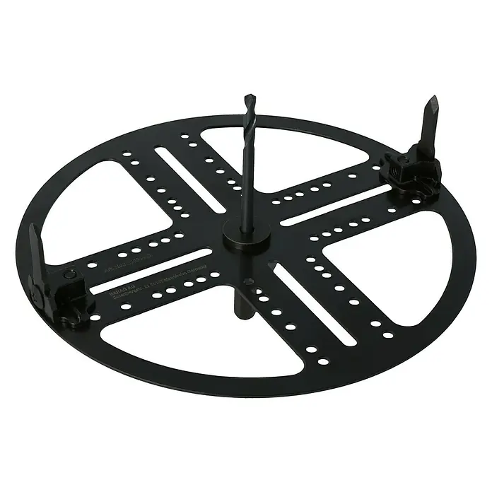 Craftomat Lochsäge Verstellbar - Verstellbar - Kreisschneider, verstellbar. Ermöglicht präzise Kreise in verschiedenen Materialien zu schneiden. Ideal für Handwerker und Heimwerker.