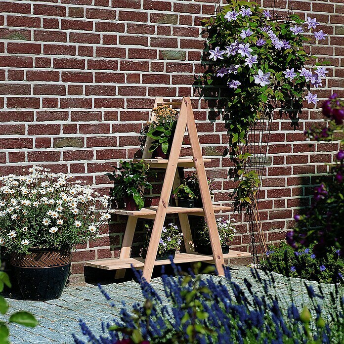 Promadino Dekoleiter31 x 101 x 112,5 cm, Holz, Natur Mood Shot