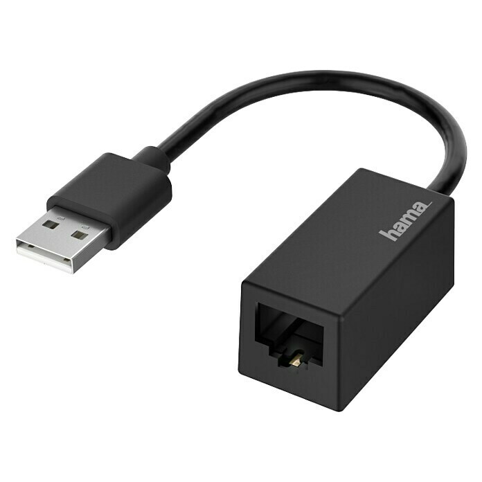 Hama USB-Netzwerkadapter (USB C-Stecker, 1 x RJ45-Buchse)
