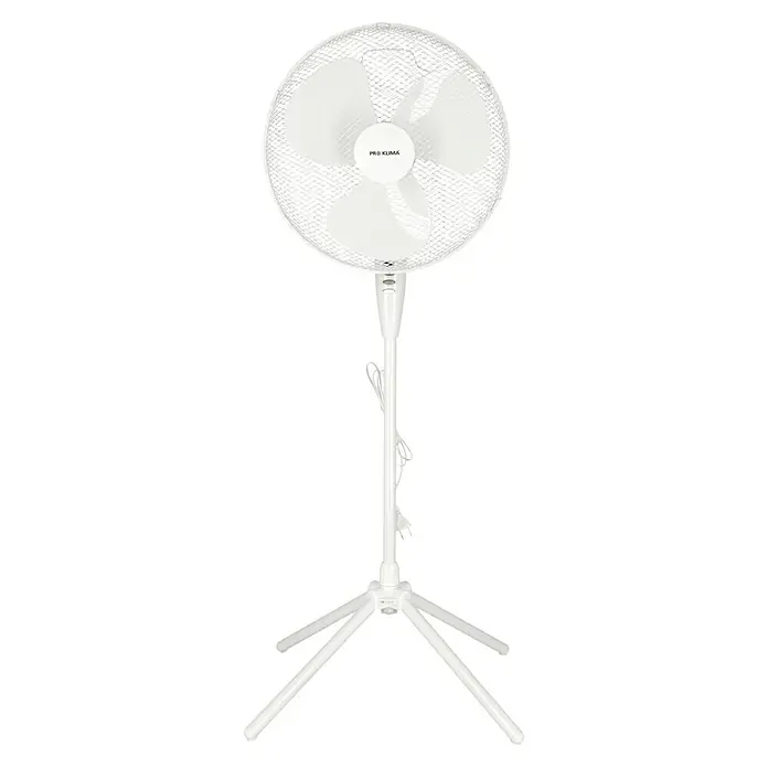 Voltomat Standventilator - Weiß, 40 cm, 125 cm - Ein freistehender, weißer Ventilator von Pro Klima. Ideal für die warme Jahreszeit, um für eine angenehme Brise zu sorgen.