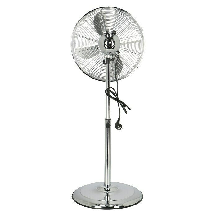 Proklima Retro-StandventilatorSilber, Durchmesser: 40 cm, 50 W, 3.700 m³/h Back View