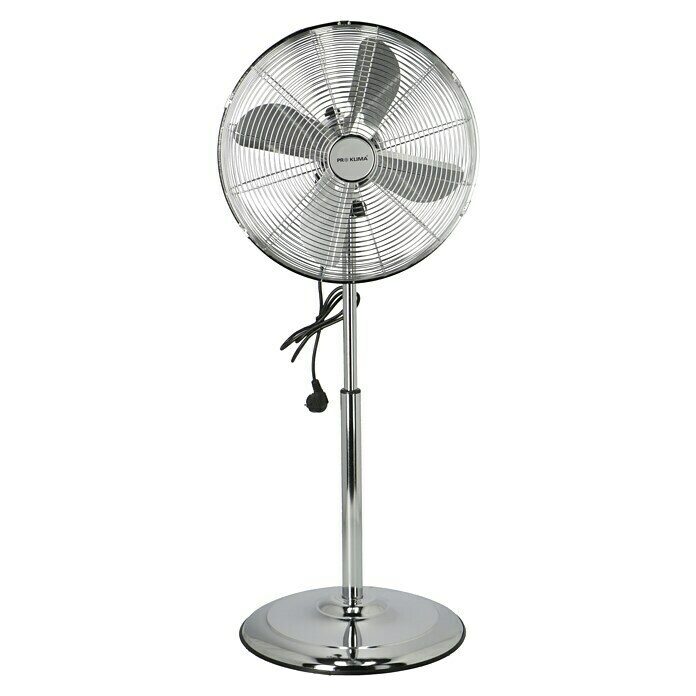 Proklima Retro-StandventilatorSilber, Durchmesser: 40 cm, 50 W, 3.700 m³/h Front View