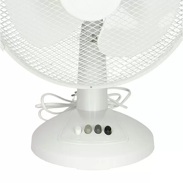Proklima Tischventilator - Weiß, 30 cm - Detailaufnahme