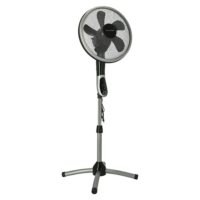 Proklima Standventilator - Silber/Schwarz, 40 cm, 148 cm - Ein Standventilator von Pro Klima in Silber und Schwarz, der für eine angenehme Kühlung in jedem Raum sorgt. Ideal für heiße Tage und stickige Luft.