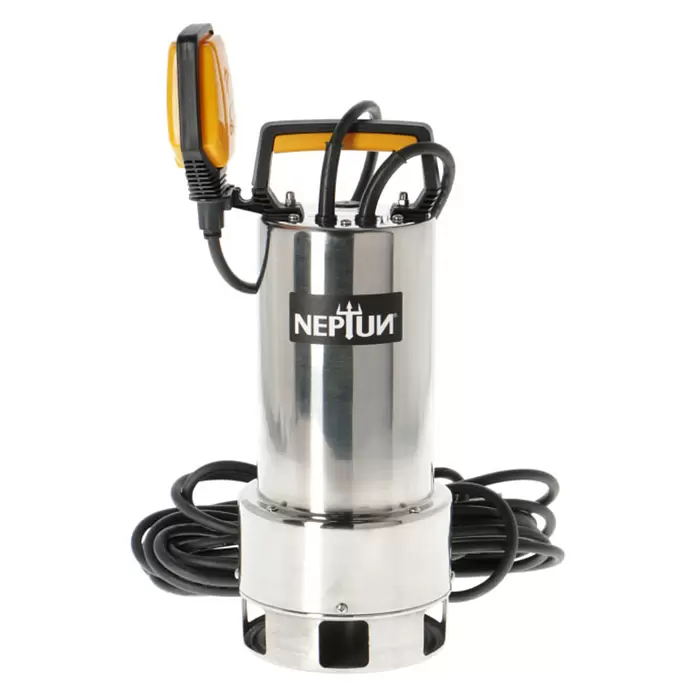 Neptun Schmutzwasserpumpe NSP-E 95 INOX - 900 W, Max. Fördermenge: 18.200 l/h, Eintauchtiefe: 5 m