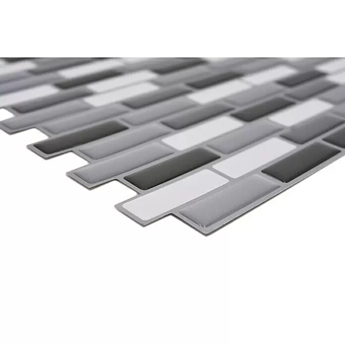 Selbstklebemosaik SVM 24086 - 23,6 x 25,5 cm, Grau/Silber, Glänzend - Detailaufnahme