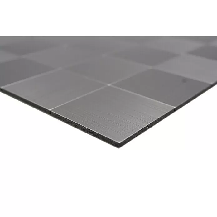 Selbstklebemosaik SAM 4MM99 - 30,5 x 30,5 cm, Silber, Glänzend - Detailaufnahme