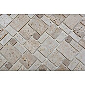 Selbstklebemosaik Travertin SAM 4CM14 (30,5 x 30,5 cm, Naturstein, Mix Beige)