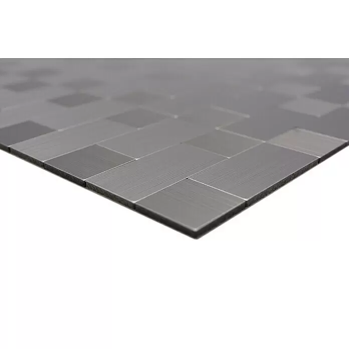 Selbstklebemosaik SAM 4MM87 - 30,5 x 30,5 cm, Silber, Glänzend - Detailaufnahme