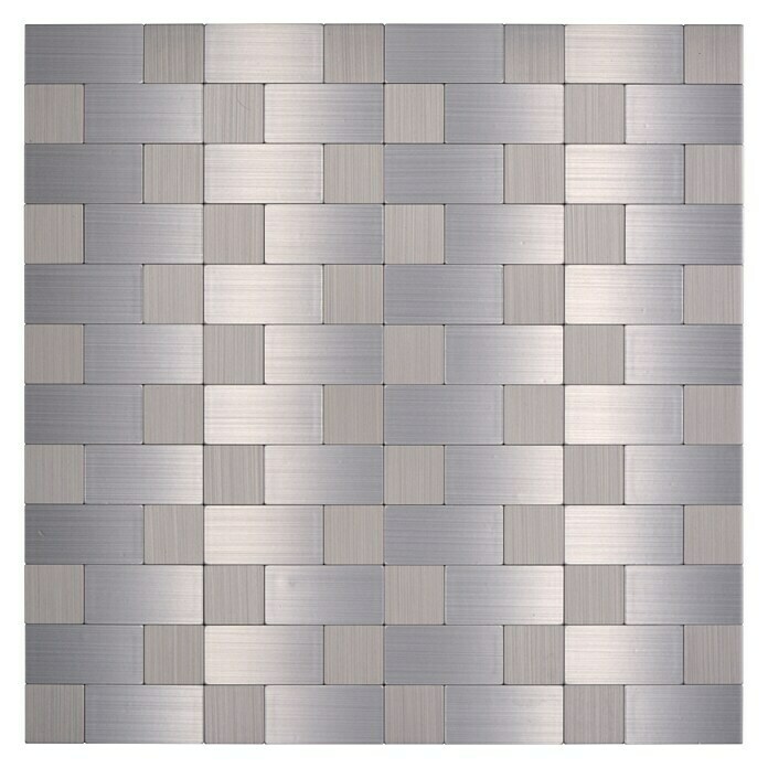 Selbstklebemosaik SAM 4MM8730,5 x 30,5 cm, Metall, Silber Top View